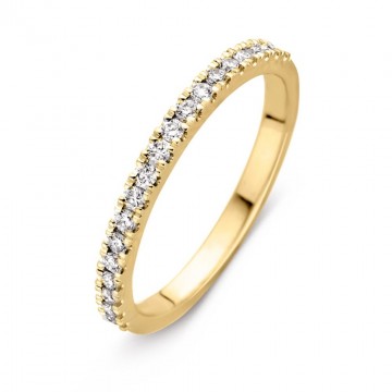 Ring geelgoud briljant 0 26 crt half 24362 nl g