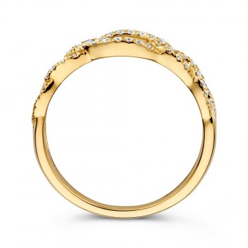 Ring geelgoud briljant 0 28 crt 27565 nl g