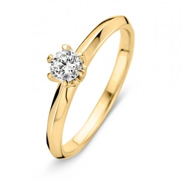 Ring geelgoud briljant 0 30 crt 28033 nl g