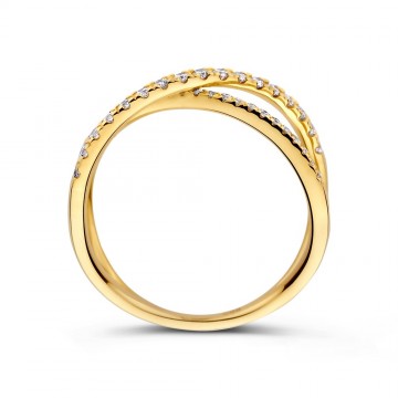 Ring geelgoud briljant 0 30 crt 32985 nl g