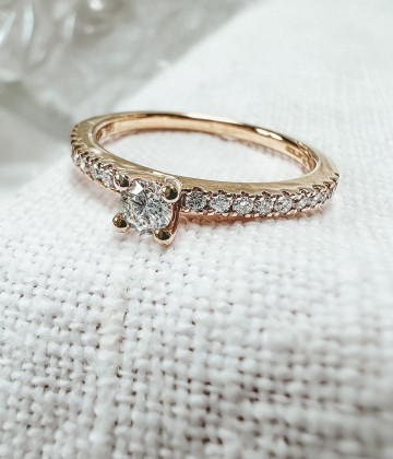 Ring geelgoud briljant 0 33 crt 31409 nl g