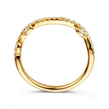 Ring geelgoud briljant 0 37 crt 24863 nl g