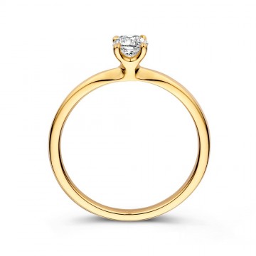 Ring geelgoud briljant 0 40 crt 32541 nl g