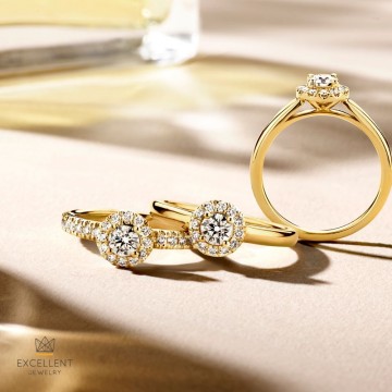 Ring geelgoud briljant 0 45 crt 24618 nl g