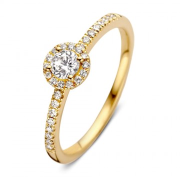 Ring geelgoud briljant 0 45 crt 25015 nl g
