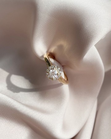 Ring geelgoud briljant 0 45 crt 32618 nl g