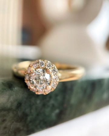 Ring geelgoud briljant 0 45 crt 32619 nl g