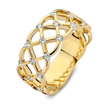 Ring geelgoud briljant 0 46 crt 30534 nl g