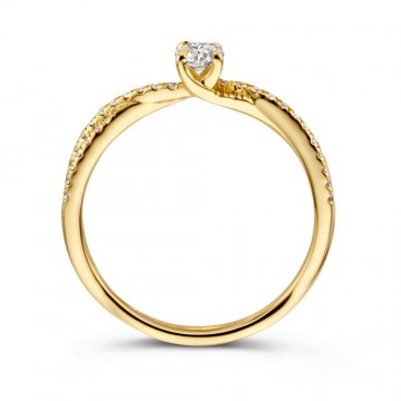 Ring geelgoud briljant 0 48 crt 25280 nl g