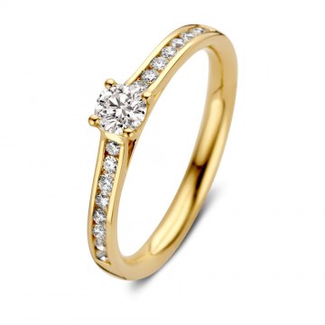 Ring geelgoud briljant 0 51 crt 24968 nl g