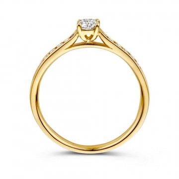 Ring geelgoud briljant 0 51 crt 24969 nl g