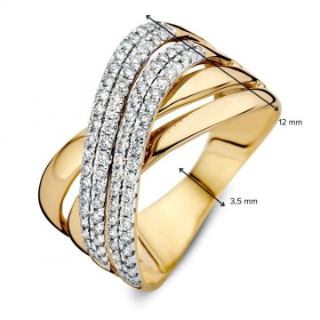 Ring geelgoud briljant 0 51 crt 31355 nl g