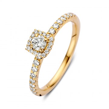 Ring geelgoud briljant 0 53 crt 32552 nl g