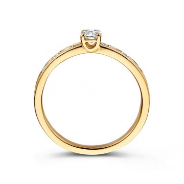 Ring geelgoud briljant 0 63 crt 32547 nl g