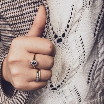 Ring geelgoud briljant saffier 21335 nl g