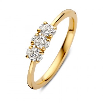 Ring geelgoud diamant 0 54 crt 32986 nl g
