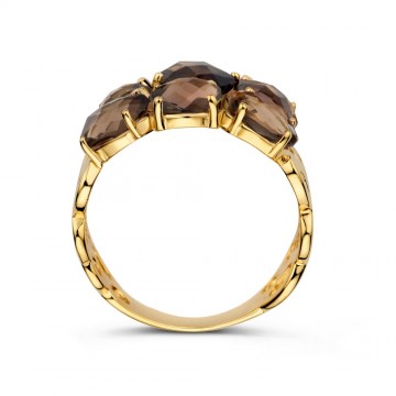 Ring geelgoud rookkwarts 32229 nl g