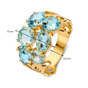 Ring geelgoud topaas 32262 nl g