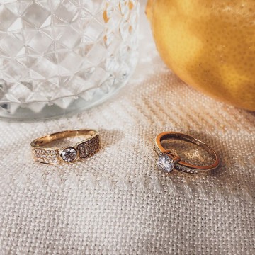 Ring geelgoud zirkonia 23414 nl g