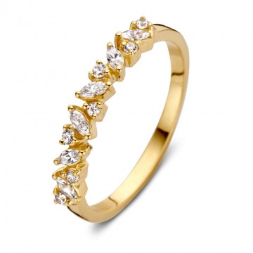 Ring geelgoud zirkonia 24709 nl g