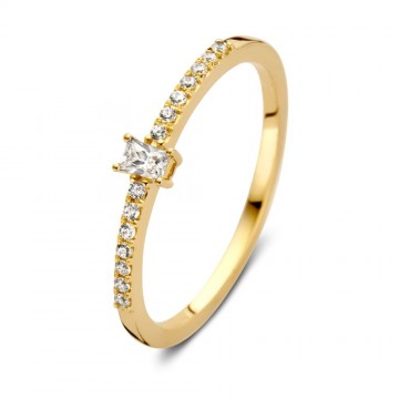 Ring geelgoud zirkonia 24725 nl g