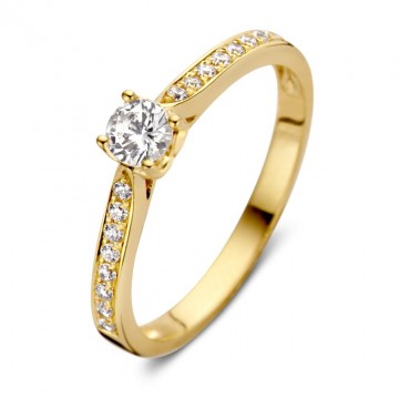 Ring geelgoud zirkonia 24753 nl g