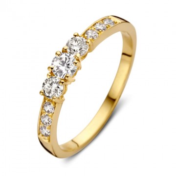 Ring geelgoud zirkonia 24755 nl g