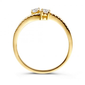 Ring geelgoud zirkonia 24822 nl g