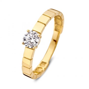 Ring geelgoud zirkonia 25957 nl g