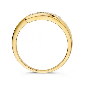 Ring geelgoud zirkonia 27260 nl g