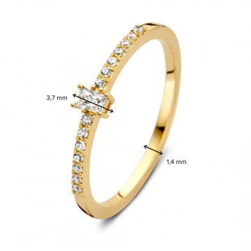 Ring geelgoud zirkonia 30889 nl g