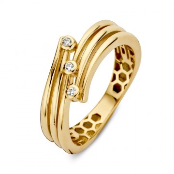 Ring geelgoud zirkonia 31542 nl g