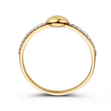Ring geelgoud zirkonia 31553 nl g