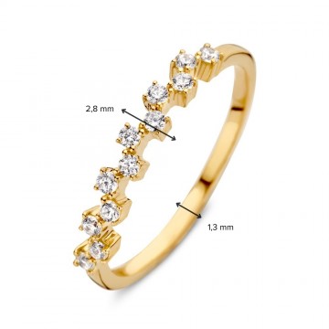 Ring geelgoud zirkonia 31592 nl g