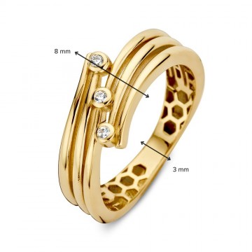Ring geelgoud zirkonia 31598 nl g