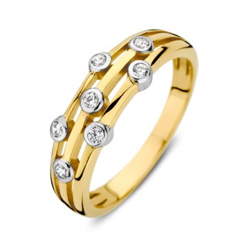 Ring geelgoud zirkonia 31792 nl g