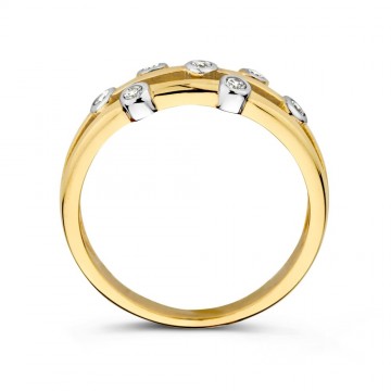 Ring geelgoud zirkonia 31793 nl g