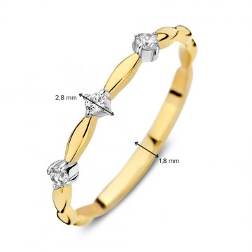 Ring geelgoud zirkonia 31895 nl g