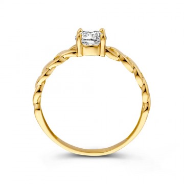 Ring geelgoud zirkonia 32098 nl g