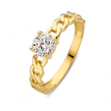Ring geelgoud zirkonia 32099 nl g