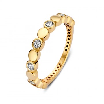 Ring geelgoud zirkonia 32460 nl g