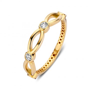 Ring geelgoud zirkonia 32468 nl g
