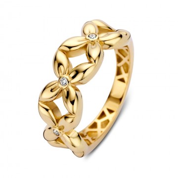 Ring geelgoud zirkonia 32480 nl g