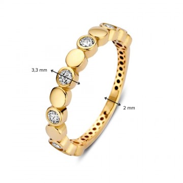 Ring geelgoud zirkonia 32595 nl g