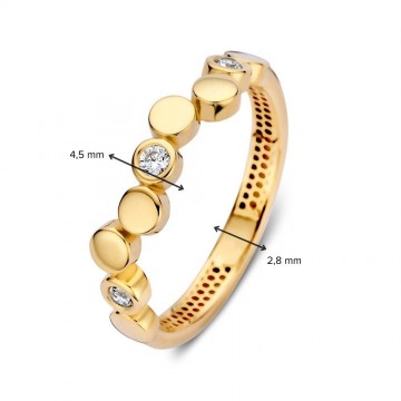 Ring geelgoud zirkonia 32596 nl g