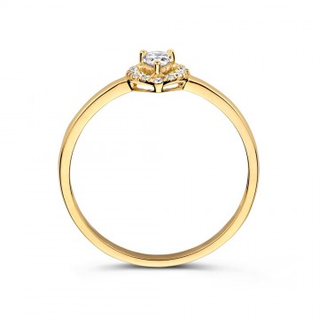 Ring geelgoud zirkonia 32730 nl g