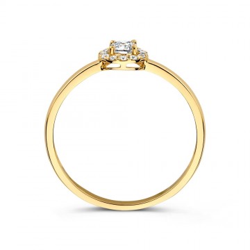 Ring geelgoud zirkonia 32734 nl g