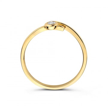 Ring geelgoud zirkonia 32740 nl g