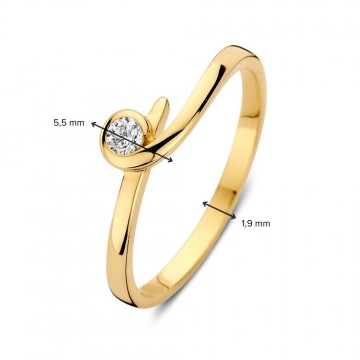 Ring geelgoud zirkonia 32778 nl g