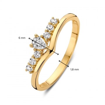 Ring geelgoud zirkonia 32779 nl g